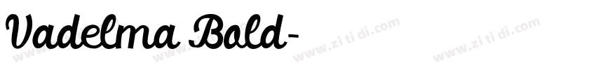 Vadelma Bold字体转换